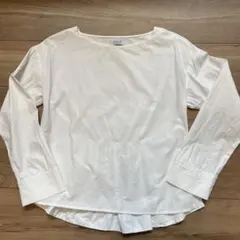 HUMANWOMAN ホワイト 長袖シャツ