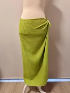 Tahiti Art Maohi ロングパレオ(ライトグリーン)