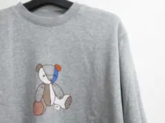 M グレー ナイキ テディベア クルー スウェット トレーナー