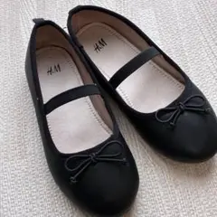 H&M ブラック バレエシューズ EUR 29 18センチ