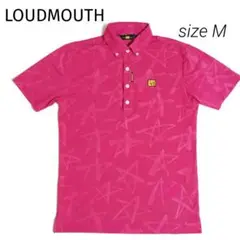 LOUDMOUTH　シューティングスター柄　ボタンダウンシャツ　サイズМ