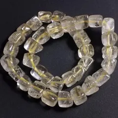 リビアングラス 原石 タンブル ブレスレット 中国鑑別書付き 17cm 隕石