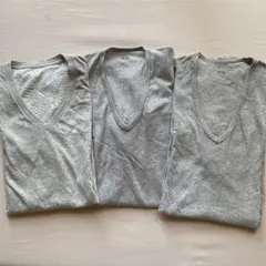 UNIQLO インナーシャツ3枚セット　MENS グレーインナー