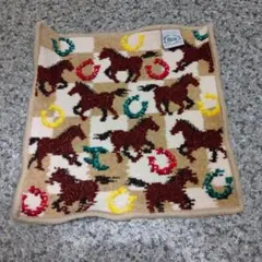 FEILER スプリントホースベージュ　馬、蹄鉄タオルハンカチ