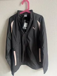 PUMA WINDCELL ジャケット 160サイズ ブラック/ピンク　タグ付き