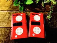 Good Design！IKEAセンサーライト OLEBY 赤2ピース×2未開封