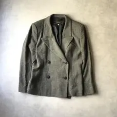 LEILIAN レリアン　グレー　テーラードジャケット　ウール100% 日本製B