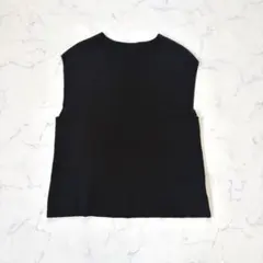 titivate select/ニットベスト/M/黒/Vネック/レーヨン/綺麗めのサムネイル