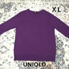 UNIQLO ユニクロ エクストラファインメリノウール　ニットＸL パープル