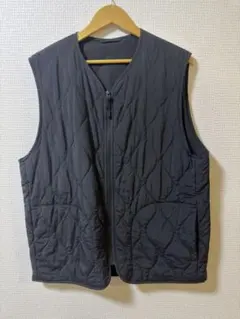 GU ブラック キルティングダウンベスト Lサイズ