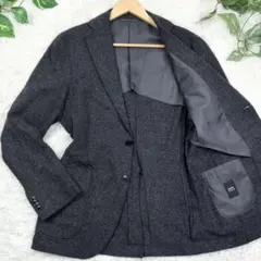 シップス　コーデュラ　ウールフランネル　メランジ　アンコンジャケット　L　グレー