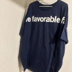 ネイビー プリント オーバーサイズ Tシャツのサムネイル