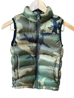 最終値下げ　THE NORTH FACE カモフラージュ ダウンベスト 120
