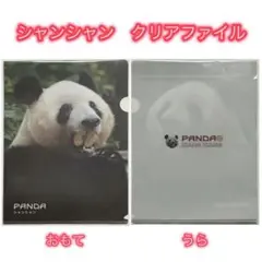 シャンシャン　クリアファイル　りんご　中国雅安碧峰峡　パンダ　日本未発売