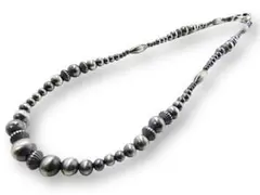 インディアンジュエリー ネックレス ナバホパール ビーズ シルバー925