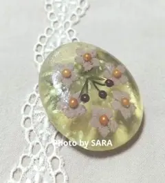 Garland ブローチ ボンボンチェリーのブローチ　ピンク　田園詩