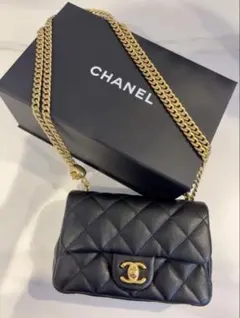 希少品 CHANEL シャネル マトラッセ ラムスキン 二つ折り ハート
