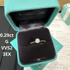 ティファニー　トゥルーリング6.5号　ダイヤモンド0.29ct　Gカラープラチナのサムネイル