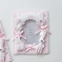 トレカケース　ホイップデコ　B8 硬化ケース　ケーキ　ピンク　メイド　ねこ