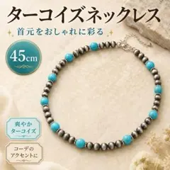 ターコイズ　ネックレス　インディアン　ナバホ　民族　ビーズ　欧米　男女兼用のサムネイル