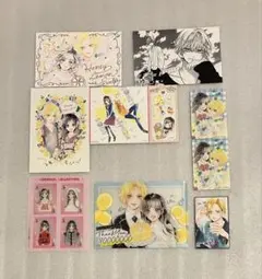 ハニーレモンソーダ　イラストカード ポストカード　クリアファイル　9枚セット