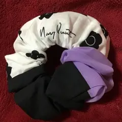 MARY QUANT シュシュ ホワイト ブラック パープル ノベルティ