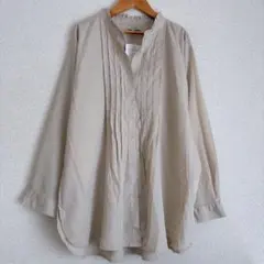 大きいサイズ　新品タグ付き　タック加工ブラウス　シャツ　3Lサイズ