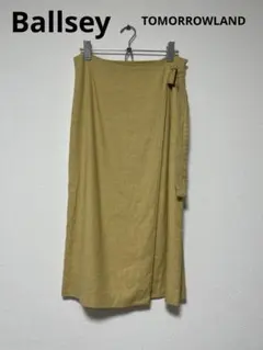 SALE【美品】Ballsey tomorrowland リネン混　スカート　黄
