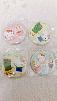 セール！北海道ぎょれん　昆布　こんぶ　ハローキティ　コラボ　缶バッジ　非売品