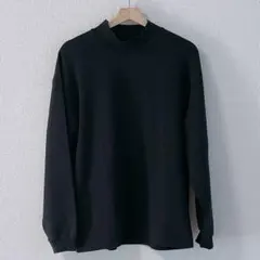 UNIQLO ユニクロU モックネックプルオーバー L ブラック