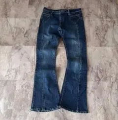 00s OLD flare denim fade Y2K 걸
