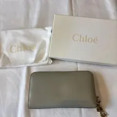Chloe クロエ ラウンドファスナー 長財布 レザー アイボリーのサムネイル