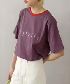 【新品】SpRay スプレイ　ボーダー刺繍口ゴTシャツのサムネイル