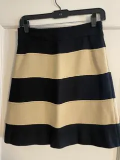 【値下げ】kate spade 台形スカート サイズ2 黒ベージュ