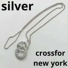 クロスフォー　silver　ネックレス　crossfor new york