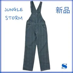 【新品】JUNGLE STORM オーバーオール　ストライプ　Sサイズ