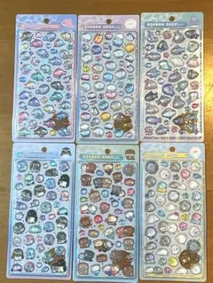 【正規品】水族館限定 ボンボンドロップシール 6種類コンプリートセット