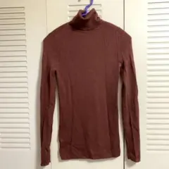 UNIQLO ユニクロ　タートルネック　ニット　ウール　ブラウン