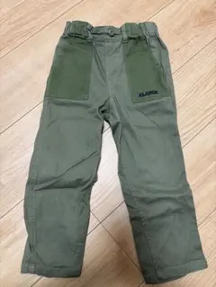 XLARGE キッズ オリーブグリーン パンツ