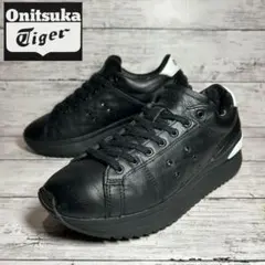 オニツカタイガー ローンシップ レザー 厚底スニーカー