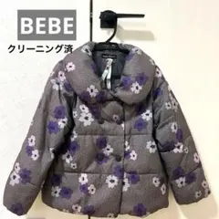 BeBe 花柄 中綿コート 120cm クリーニング済