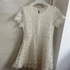 Zara Girls ホワイトレースワンピース 8