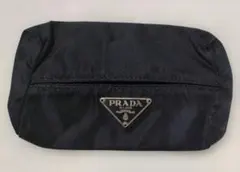 PRADA ポケットティッシュケース　ナイロン ポーチ ブラックのサムネイル