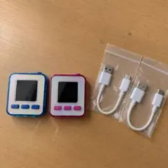 emojam（エモジャム）ギャラクシーピンク・コズミックブルー・充電コード 4点のサムネイル