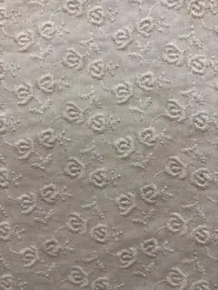 日本製コットン刺繍生地ダブルガーゼ　ミニローズ柄生地幅110㎝✖️120㎝
