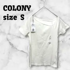 【M-345】 COLONY2139 コロニー 半袖トップス アシンメトリー Sのサムネイル