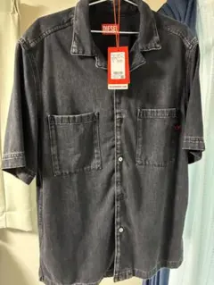 【未使用】3万円 DIESEL DENIM SHIRT ディーゼル　シャツ　黒のサムネイル