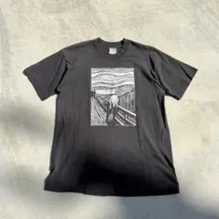 希少!!】90s ムンクの叫び アートTシャツ XL シングルステッチ 当時物 