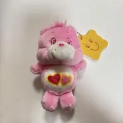 ケアベア ピンク ぬいぐるみマスコットキーホルダーボールチェーン