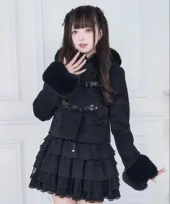 nogenki ファーバックルショートジャケット